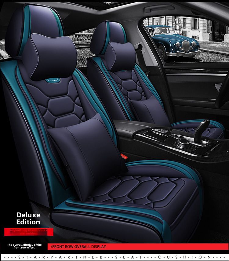 All-inclusive 9D leather car seat cover four seasons fashion sports seat cover New interior supplies_autovado.com