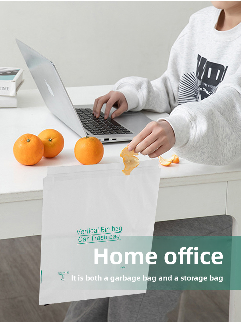 Adhesive Mini Stand Small Desktop Trash Disposable Car Vomit Bags_autovado.com