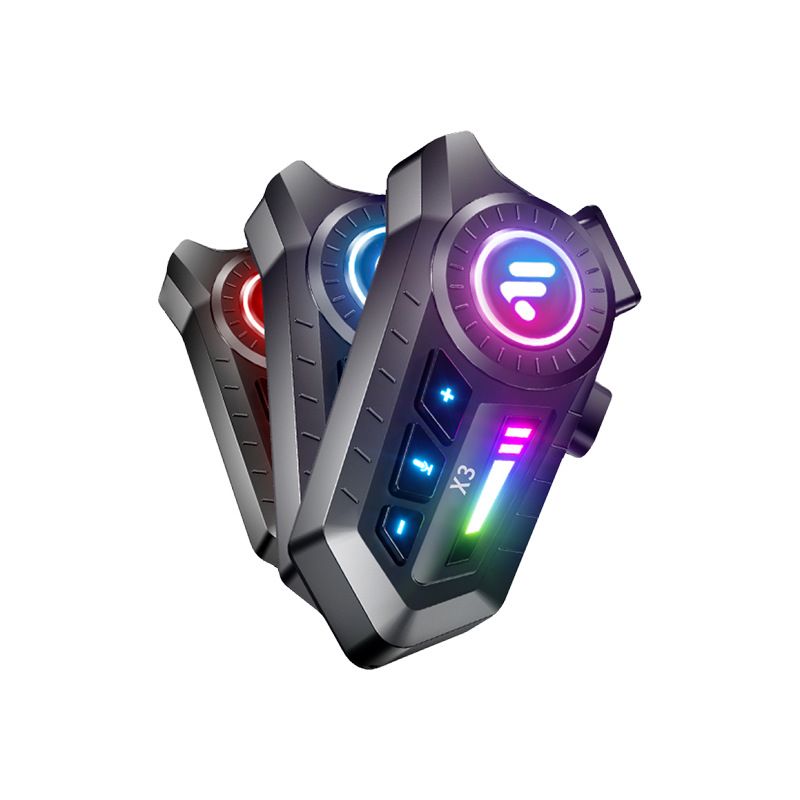 X3 Motorcycle Helmet Bluetooth Heavy Bass Waterproof Noise Reduction Wireless Cross-Brand Dual Intercom Riding Headset_autovado.com