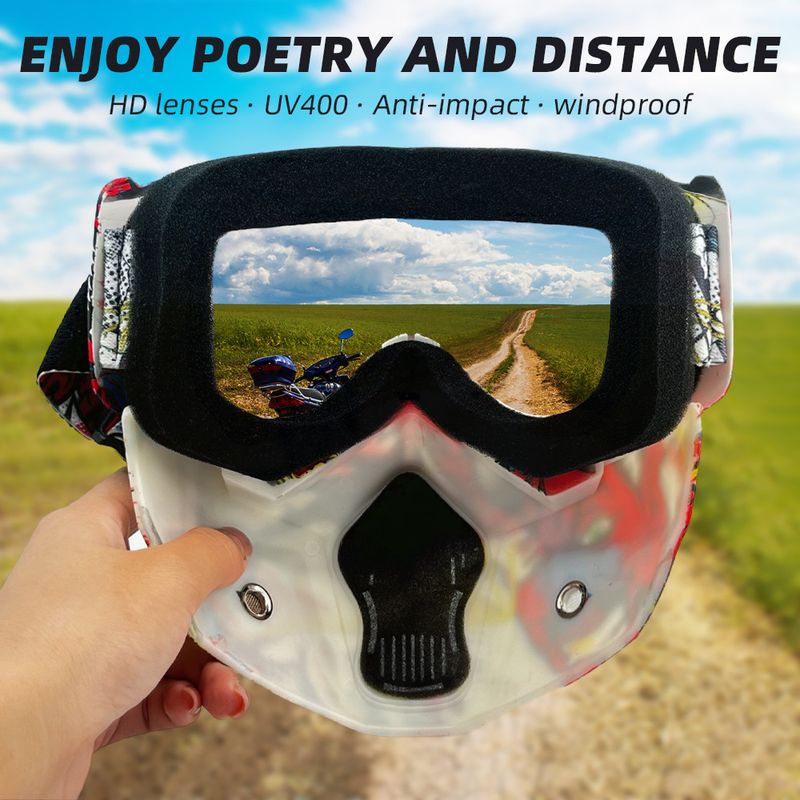Detachable Motorcycle Snow Goggles With UV400 Protection – Windproof, Anti-Dust, Unisex Riding Mask – Multiple Lens Colors Available_autovado.com