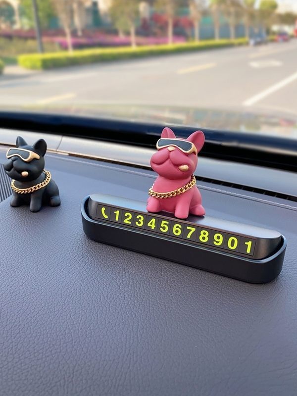 Creative Temporary Parking Plate, High-end Female Mounted Mobile Phone Number Holder, Car Transfer Card_autovado.com