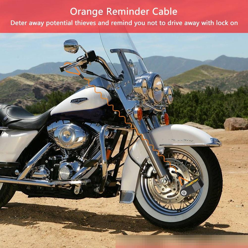 Motorcycle Disc Brake Electric Vehicle Bicycle Alarm Lock Smart Anti-theft_autovado.com