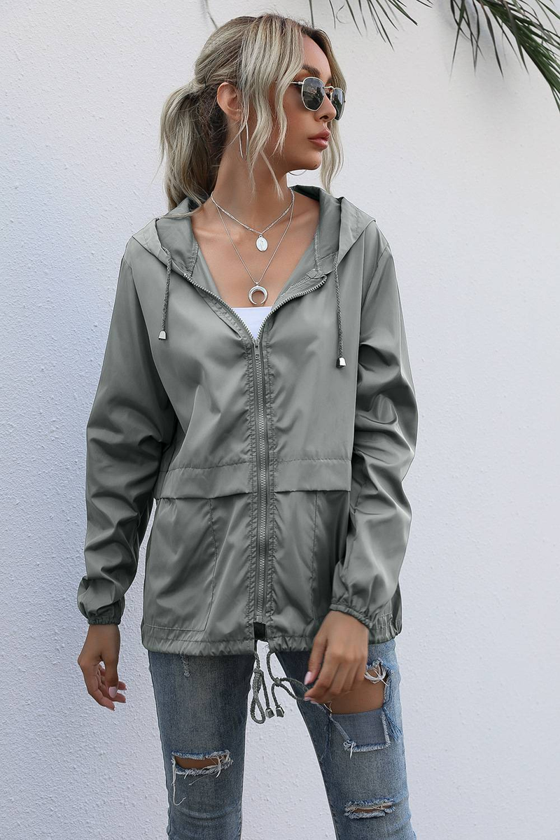 Women's Zipper Hoodie Lightweight Outdoor Hiking Raincoat Jacket Jacket Ready in Stock_autovado.com