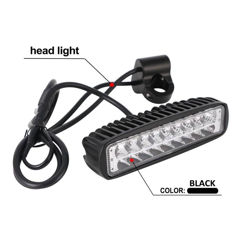 Aluminum Long Style Modified Headlight - High Brightness LED, Black Finish, 16x13x8mm, Compatible With Multiple Vehicle Models_autovado.com