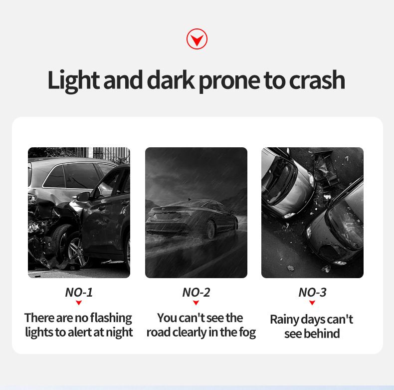 Solar Shark Fin Antenna Universal Car Roof Modification Anti-Collision Flashing Warning Decorative Light_autovado.com