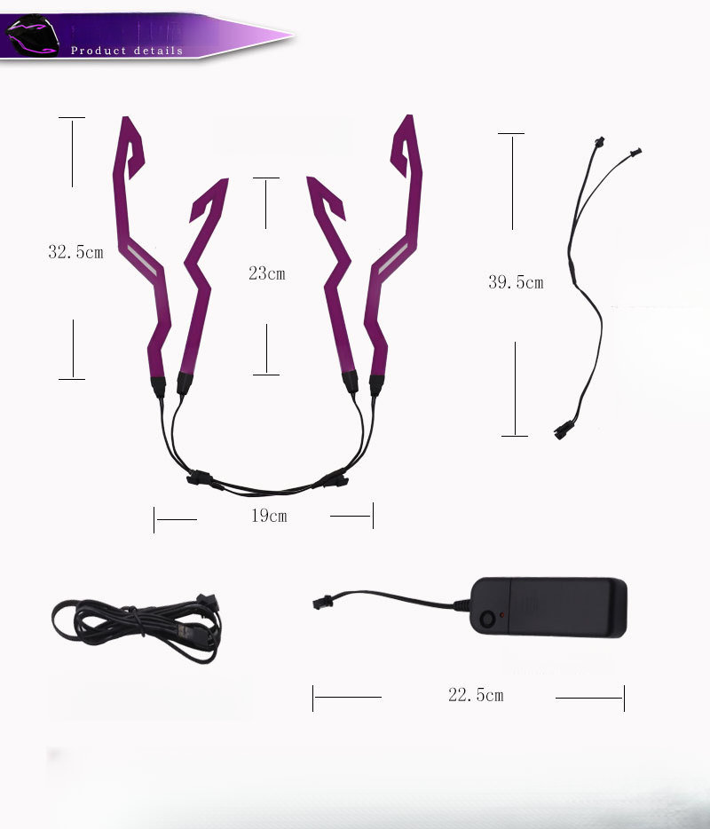 same motorcycle Riding safety LED light strip Motorcycle helmet cold light-emitting_autovado.com