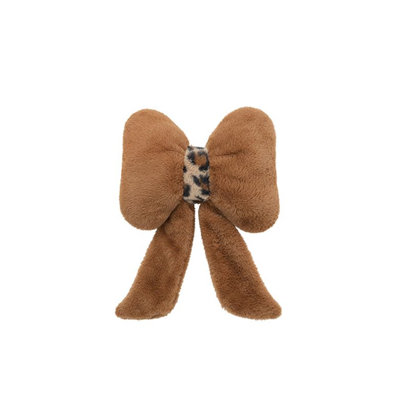 Fashion Print Car Soft Plush Leopard Steering Wheel Cover Winter Women Auto Interior Accessories Seat Pad_autovado.com