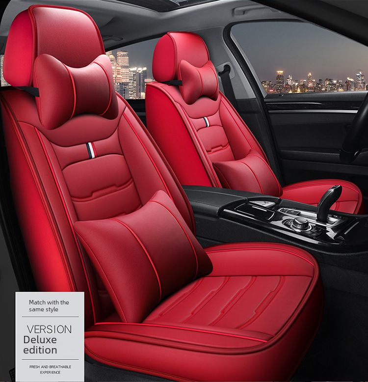 2021 new car seat cushion is suitable for overseas websites to send full leather seat cushion four seasons universal car cover wholesale_autovado.com