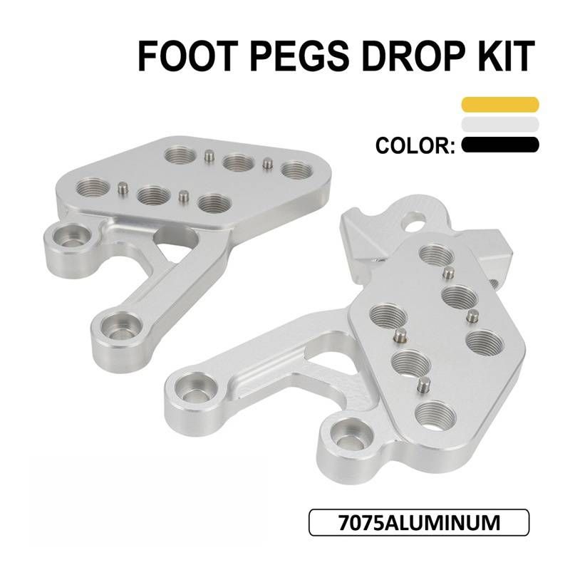 Heavy-Duty Adjustable Footrest Side Stand Bracket For Off-Road E-Bike & Mountain Bike Conversion Kit (Gold/Silver/Black, 3 Sizes)_autovado.com