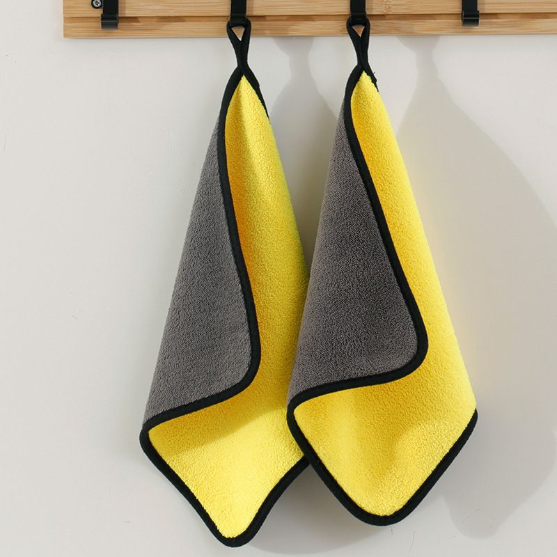 High Density Wash Coral Velvet Double-sided Thickened Car Towel, Household Glass Cleaning Towel Can Be Added_autovado.com