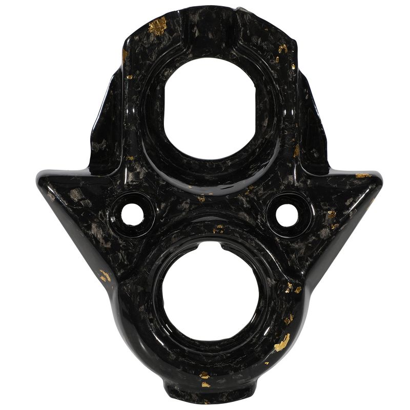 Carbon Fiber Center Console Cover For Electric Dirt Bike - Lightweight & Durable Motorcycle Accessory (15x15x6cm) - Black Gold & Black Purple Options_autovado.com