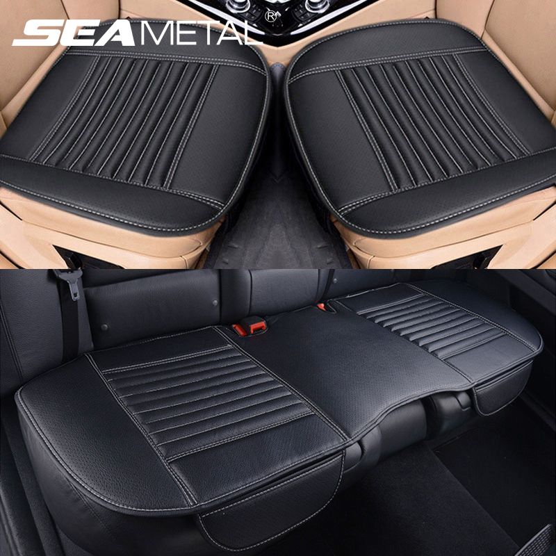 Car Seat Covers Automobiles Interior Seats Cover Cushion Universal PU Leather Seat-Cover Auto Protector Mats Accessories_autovado.com