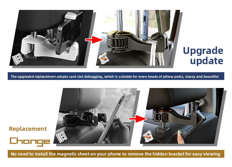 Flash G02 Bracket Phone Holder Locking Hook Personalized Car Creative In-Car Automotive Accessories_autovado.com