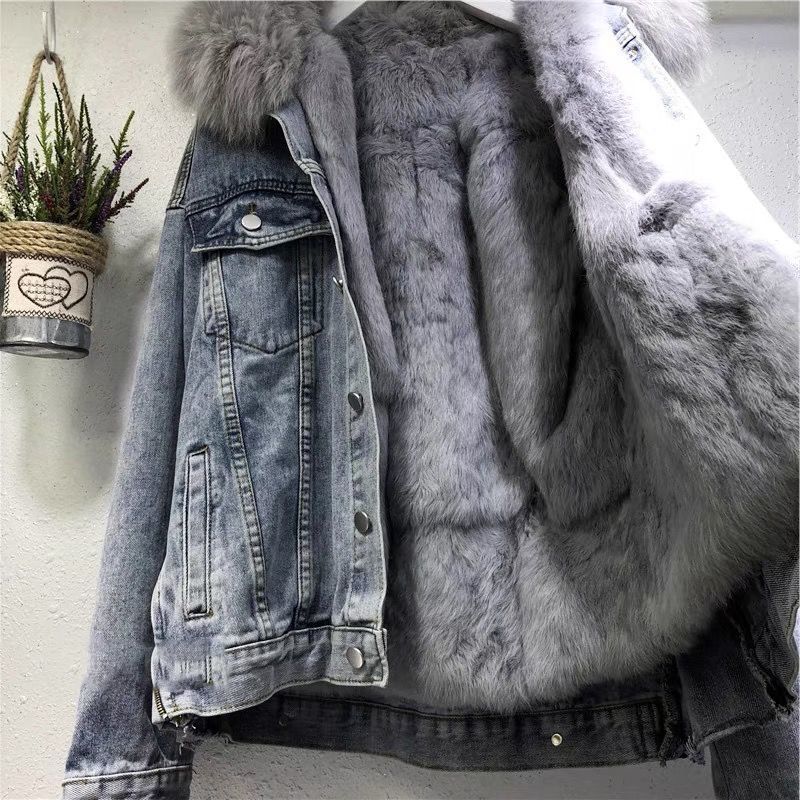 Women's all-in-one loose and fluffy padded jacket_autovado.com