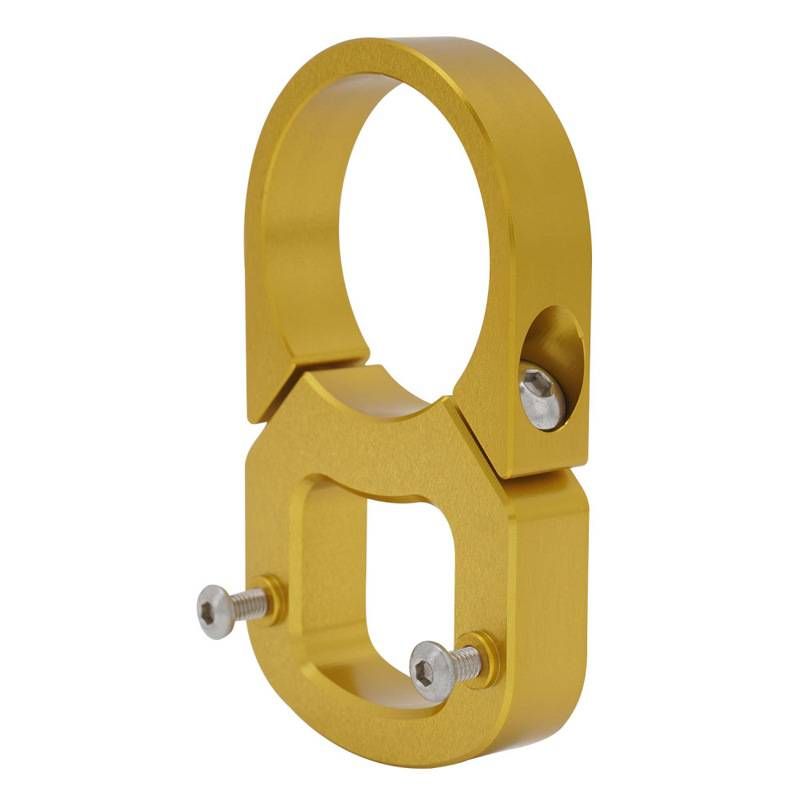 Aluminum Alloy Motorcycle Dashboard Mount Bracket For Off-Road E-Bike Customization - Lightweight & Durable (4x7x1cm, Black/Gold/Orange)_autovado.com