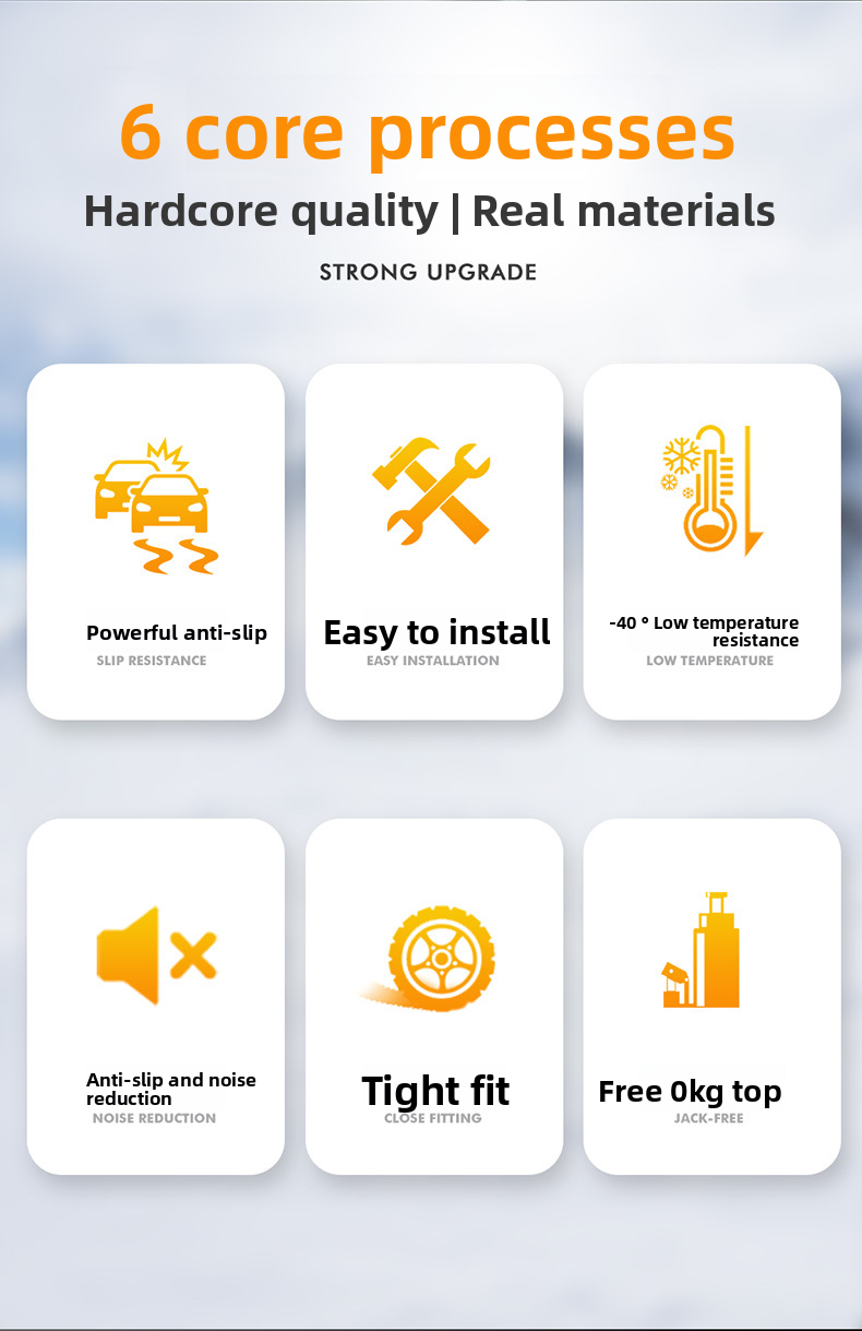 New Universal Cars, Off-Road Vehicles, SUVs, Crawler Snow Chains, Special Anti-Slip Chains For Car Tires_autovado.com