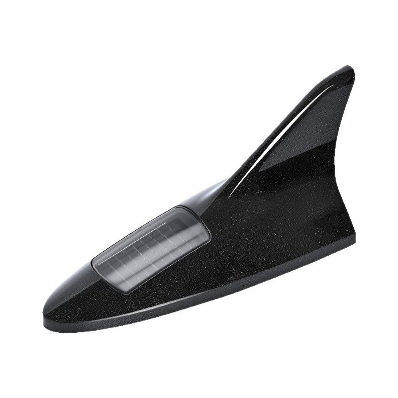 Solar Shark Fin Antenna Universal Car Roof Modification Anti-Collision Flashing Warning Decorative Light_autovado.com