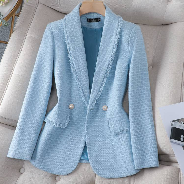 Women's New Style High-end Tops Temperament Tweed Suit For Ladies_autovado.com