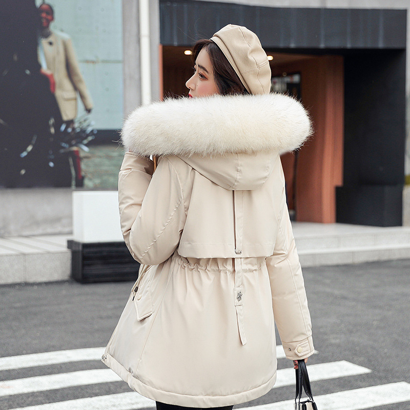 Women's Clothing Mid length parka for women 2024 winter new style thickened loose warm cotton coat large size women's cotton coat_autovado.com