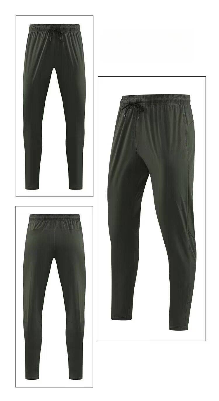 Men's Clothing Sports Casual Trousers Thin Elastic Quick-Drying Loose Skinny Pants Running Fitness Training Pants _autovado.com