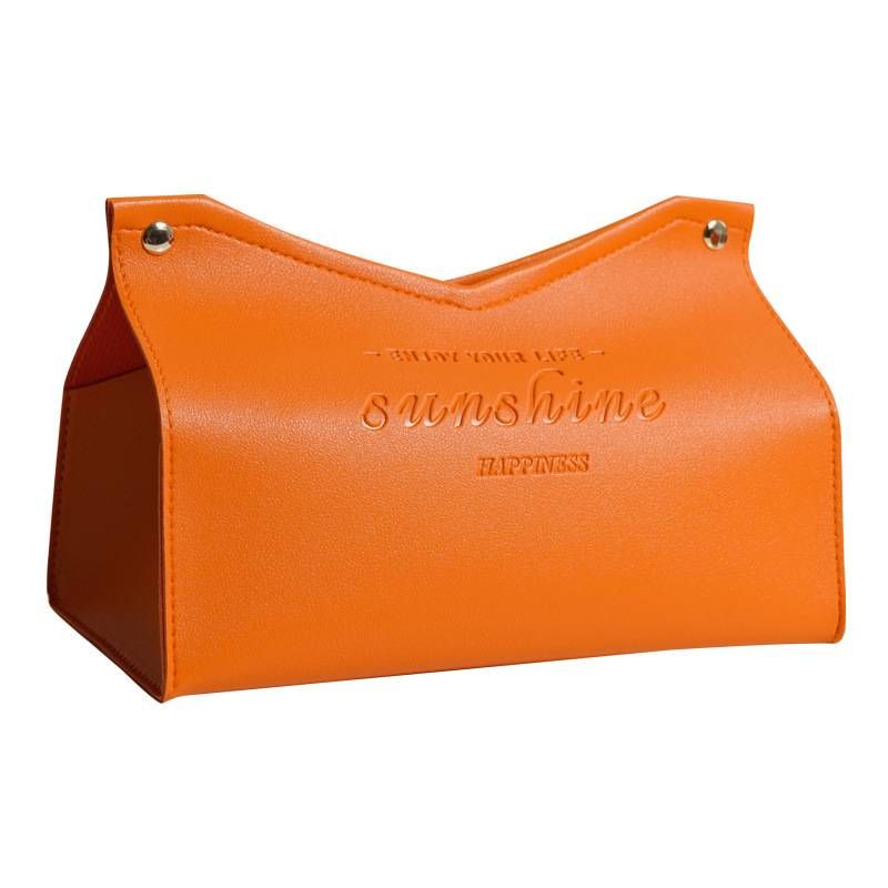 Modern Leather Tissue Box – V-Cut Desktop Holder (Minimalist & Durable)_autovado.com