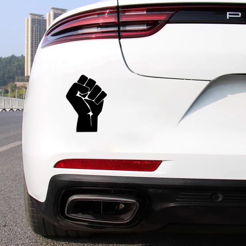 Clenched fist inspirational vinyl car decoration sticker home glass window wall notebook pvc sticker_autovado.com