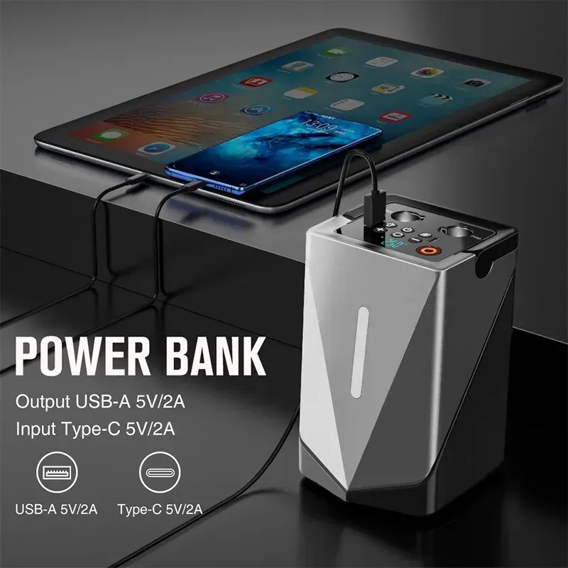 All-in-one Auto Emergency Start Power Bank Inflation Pump Suction/Blow Multifunctional Car Jump Starter Booster Air_autovado.com