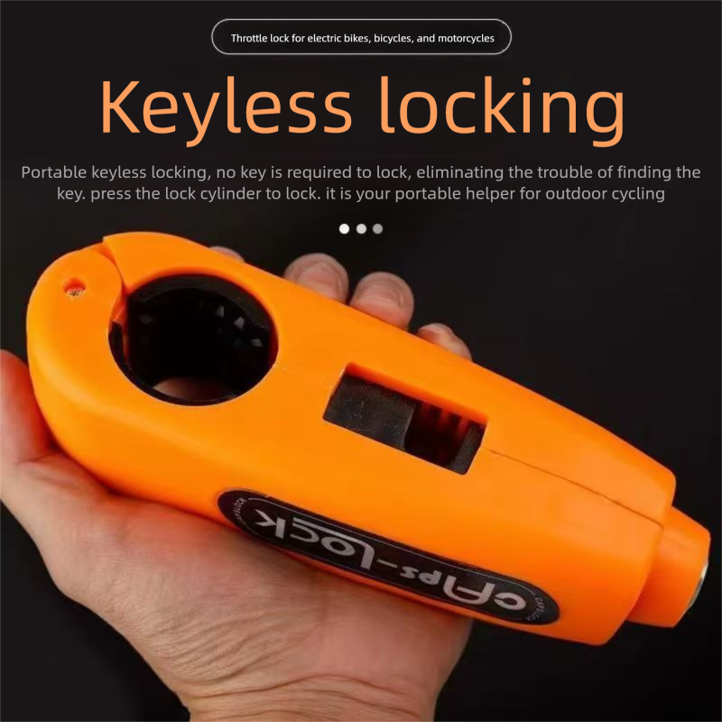 Throttle Handlebar Alarm Bicycle Universal Alloy Electric Brake Anti-theft Motorcycle Lock Mountain Bike_autovado.com
