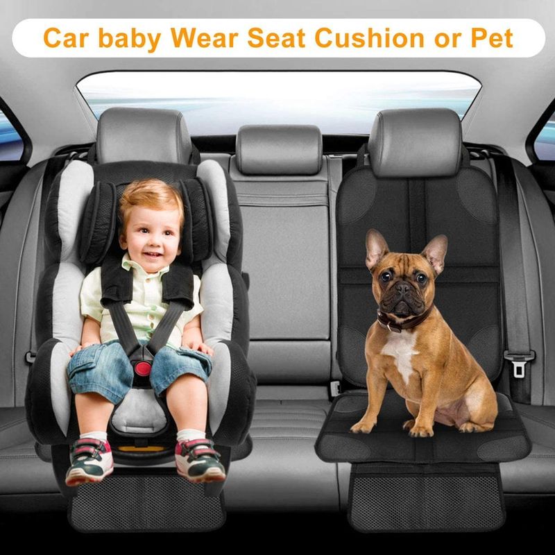 Protector For Child Water And Stain Protection Car Seat Cover With Thick Padded + Storage Bag Pet Anti-Slip_autovado.com