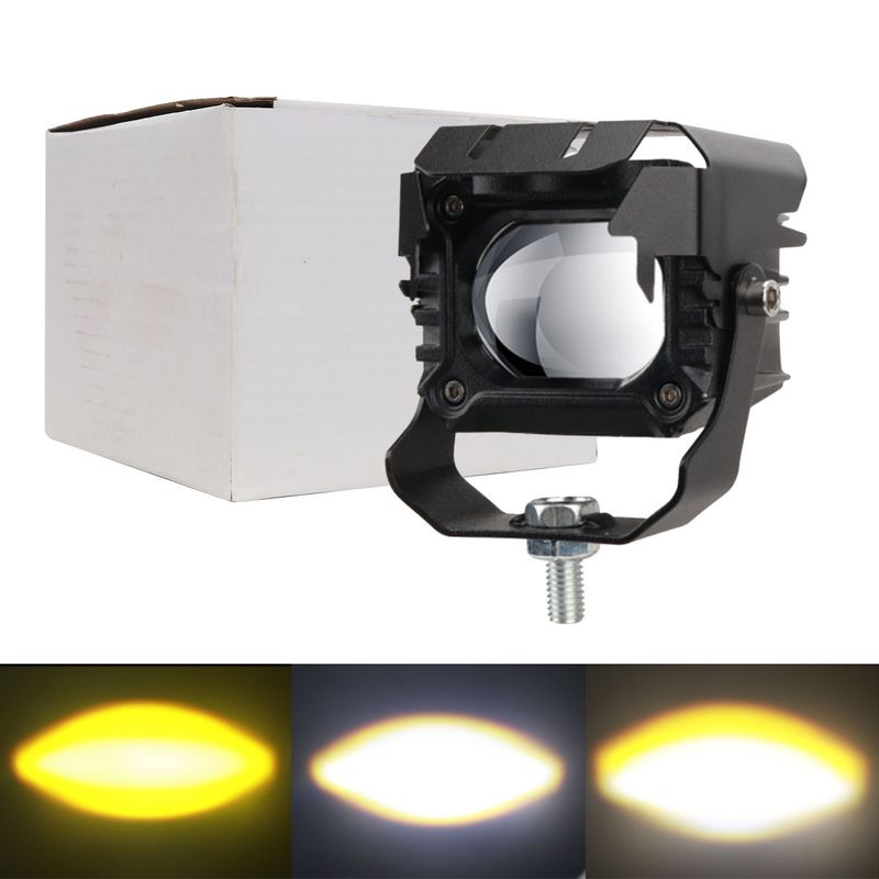 Motorcycle LED Electric Vehicle Lights, Battery External Spotlights, Dual Light Modified Lights_autovado.com