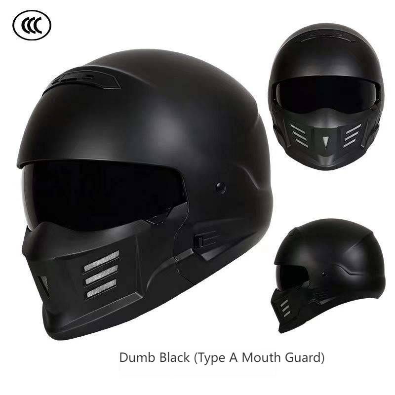 DOT & 3C Certified Retro Motorcycle Half Helmet With Bluetooth – Samurai Black Scorpion Design – Vintage Harley Style For Men_autovado.com