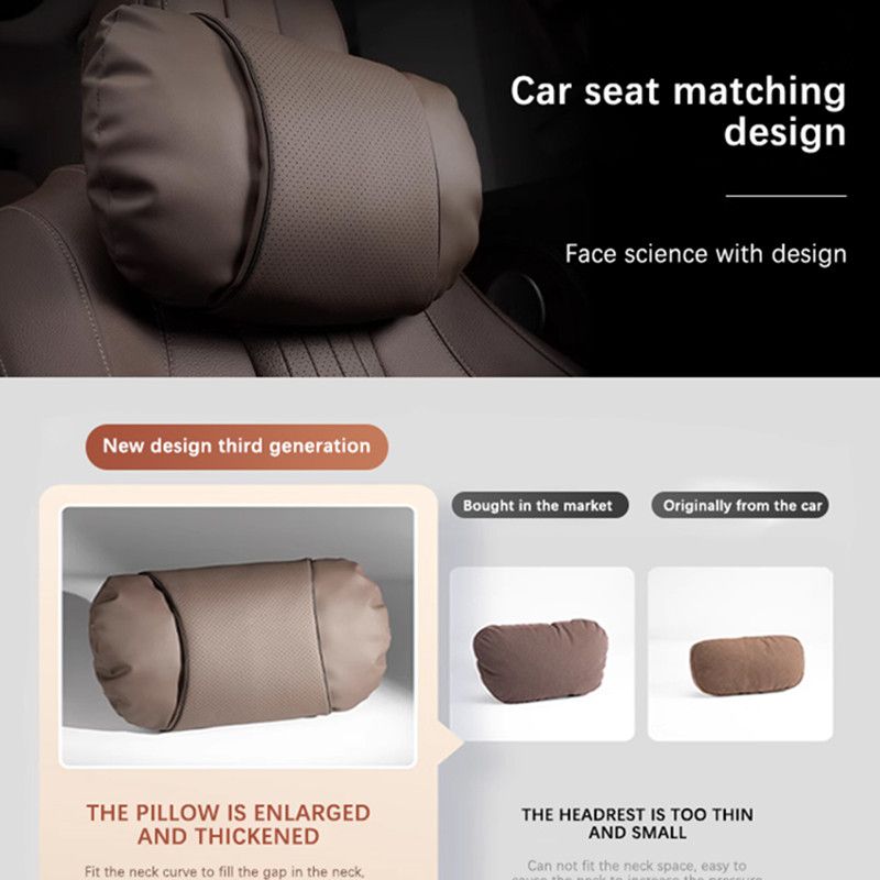 Car Seat Headrest Restraint Auto Safety Head Neck Rest Relax Pillow For Mercedes Benz W205 W206 W211 W212 W213 W214 C E_autovado.com