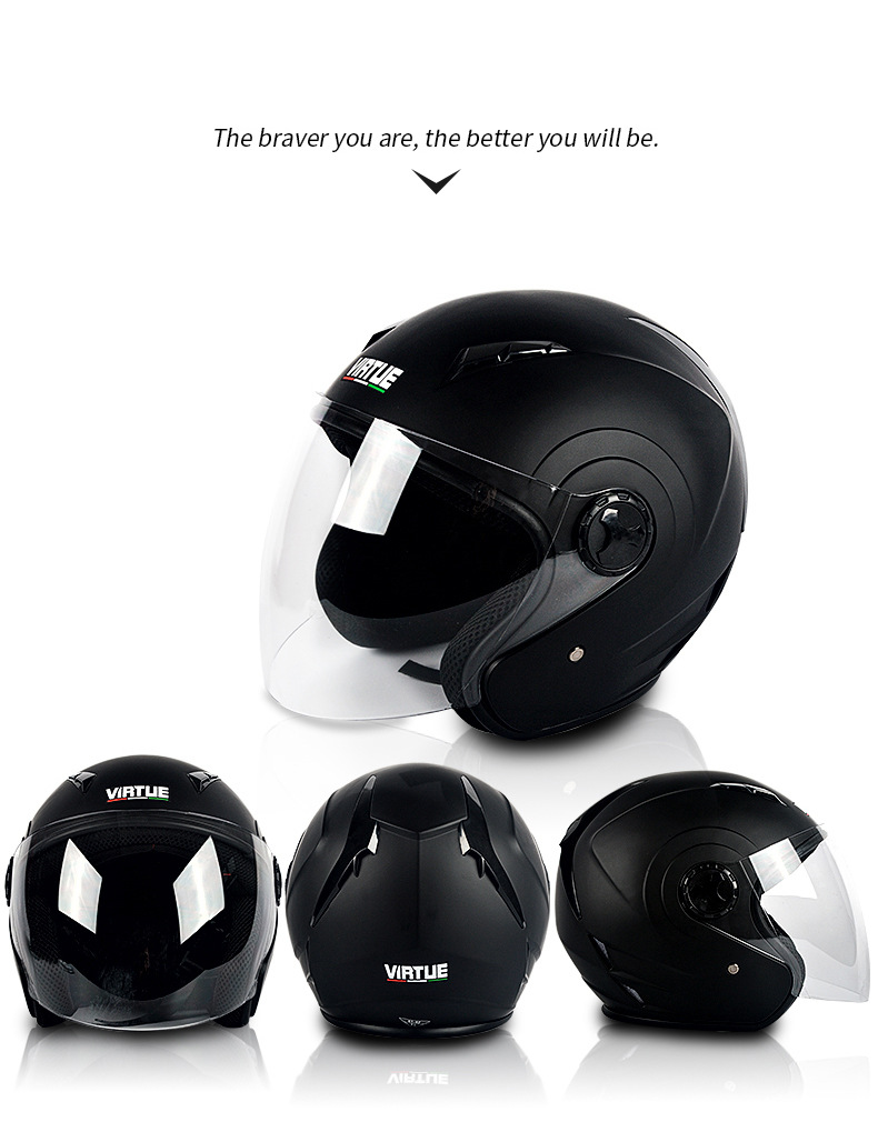 Electric vehicle helmet men's and women's summer half cover half helmet four seasons warm breathable safety helmet_autovado.com