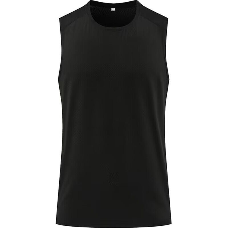 Men's Clothing Quick-Drying Vest Loose Training Ice Silk Running Vest Sports Fitness Clothes Waistcoat _autovado.com