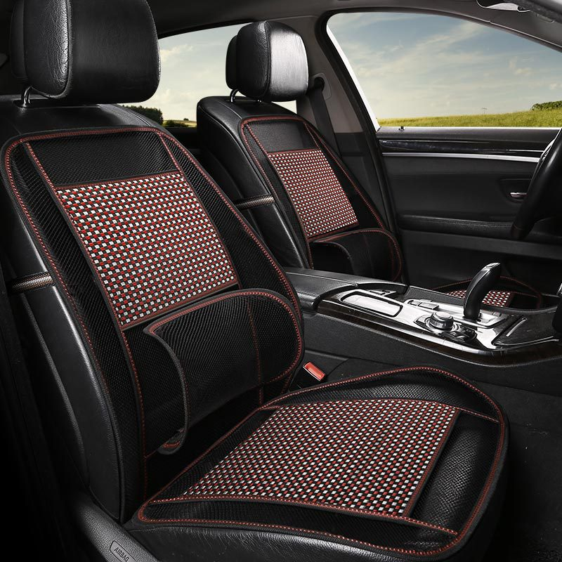 cool car seat cushion bamboo mat cool driving single seat one-piece with backrest single bamboo mat_autovado.com