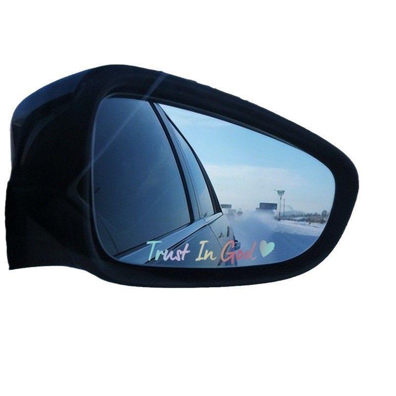 Hot Selling Trust In God Rearview Mirror Female Decoration Car Interior Sticker_autovado.com