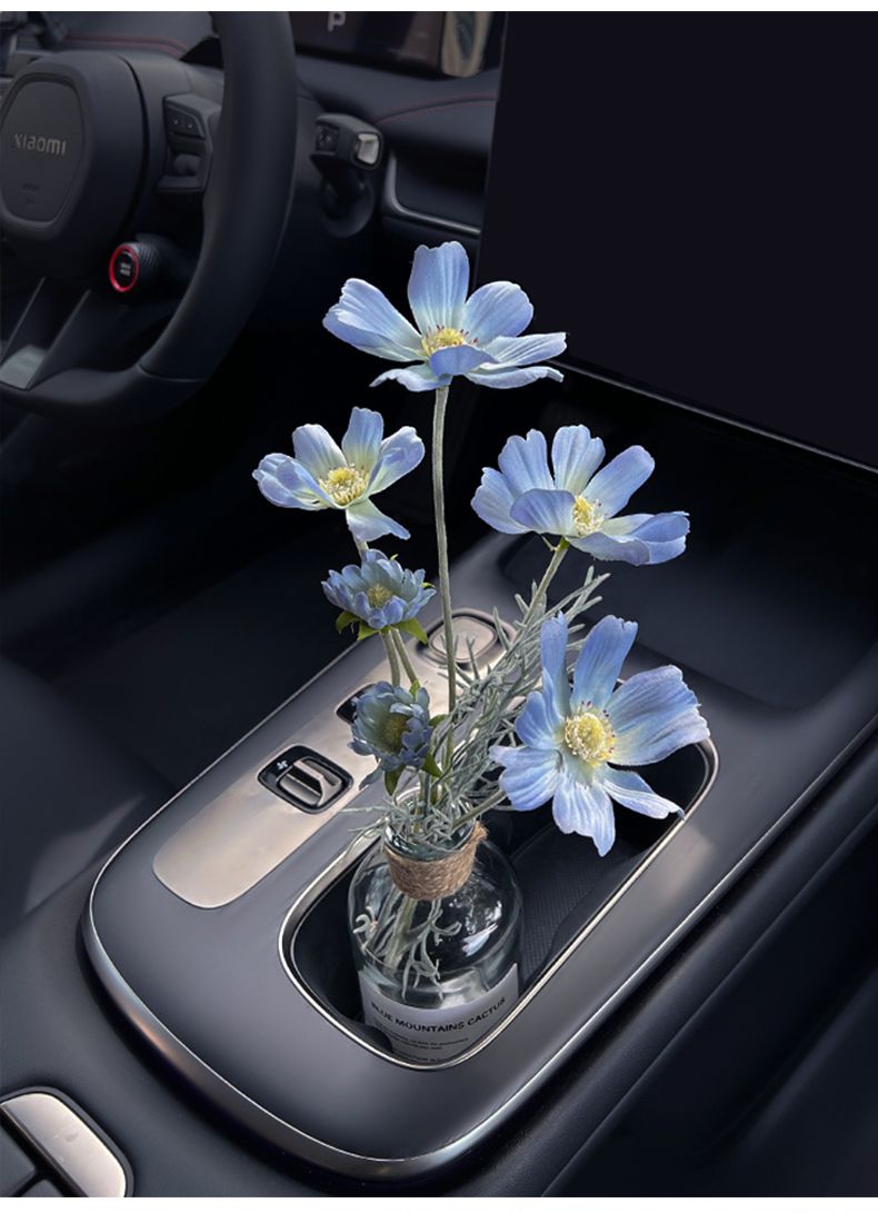 Car bouquet girls, interior accessories good items for cars, center console decorations, high-end simulation vases_autovado.com