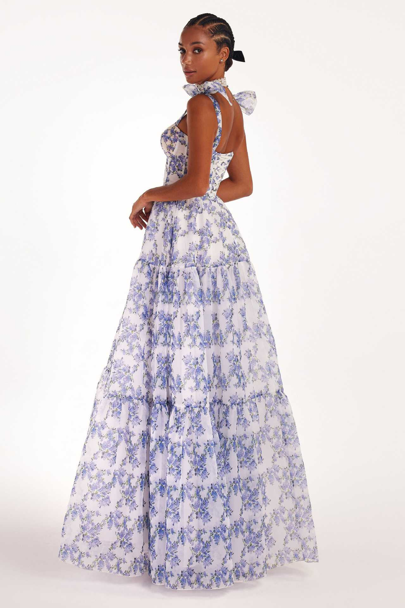 Women's fashionable organza fairy-like long temperament evening dress dress_autovado.com