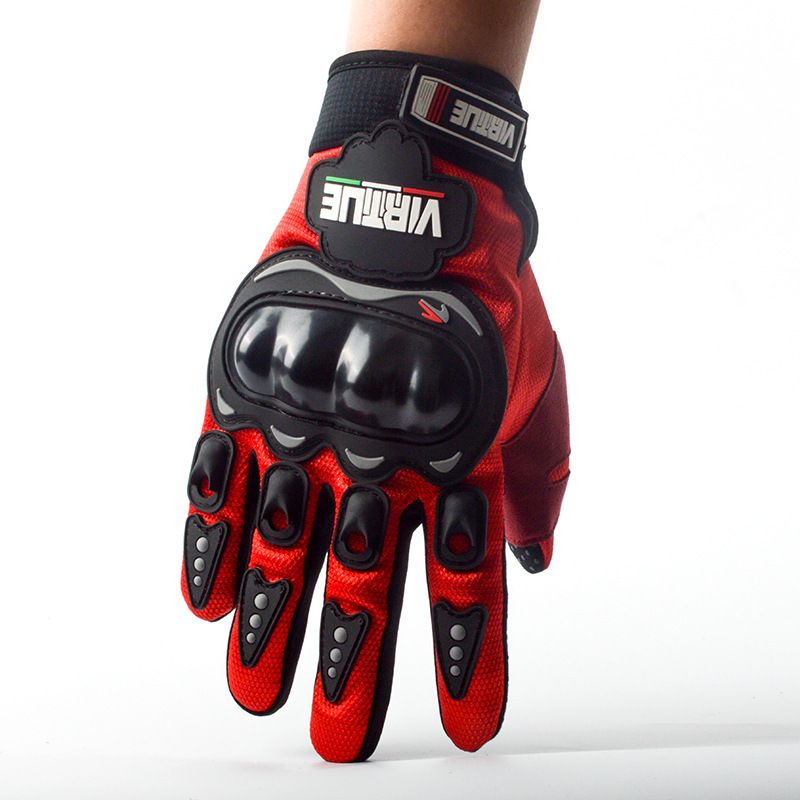 Electric Bike Riding Gloves For Men And Women, Four Seasons Fall Racing Summer Motorcycle Rider Anti Slip Gloves, Trendy_autovado.com