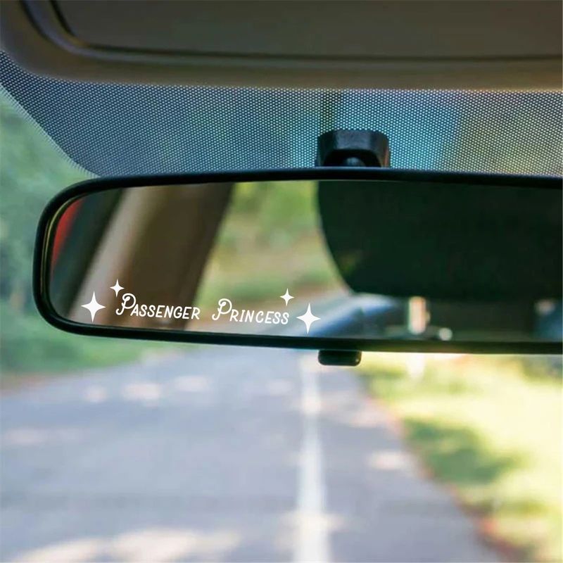 car stickers passenger princess personality car stickers rearview mirror decorative stickers inspirational positive energy_autovado.com