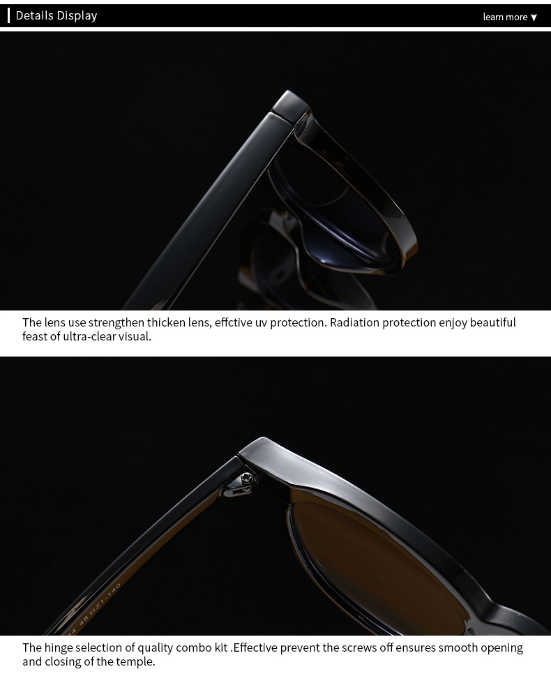 narrow frame anti-blue light flat mirror trendy street photography modern charm retro sunglasses 86374_autovado.com