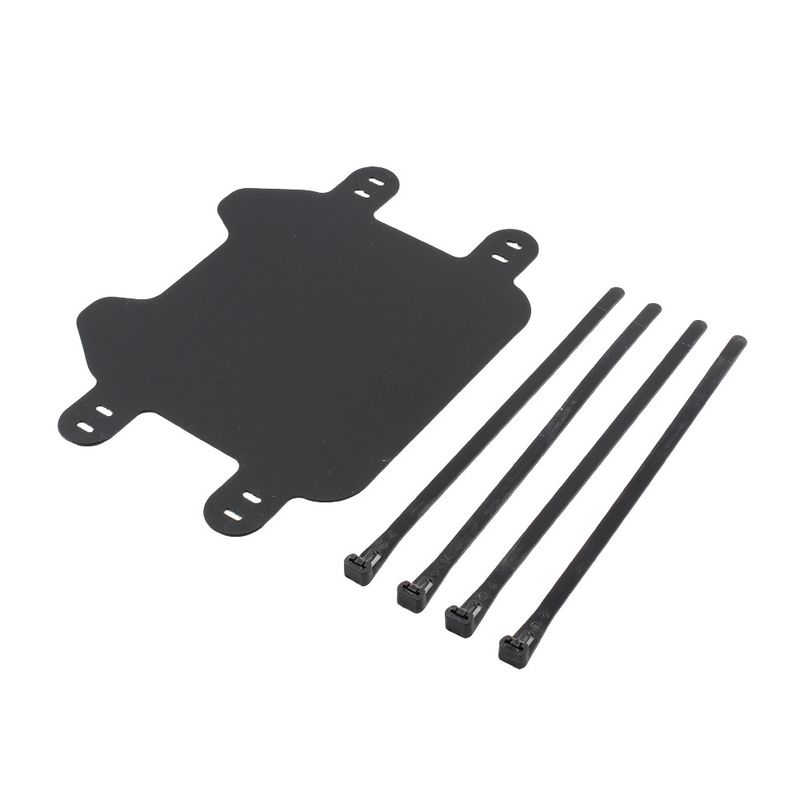 Light Bee Off-Road Motorcycle Front Number Plate Holder - Universal Fit For Dirt Bikes & MX Bikes, Heavy-Duty Black Plastic Design, Easy Mounting_autovado.com