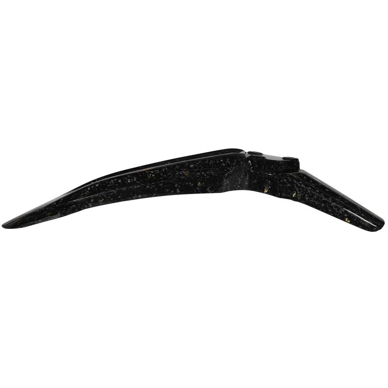 Carbon Fiber Front Fender For X/S Electric Dirt Bike - Lightweight & Durable Mudguard For Off-Road Motorcycles (Black Gold/Black Purple, 49x13x10cm)_autovado.com