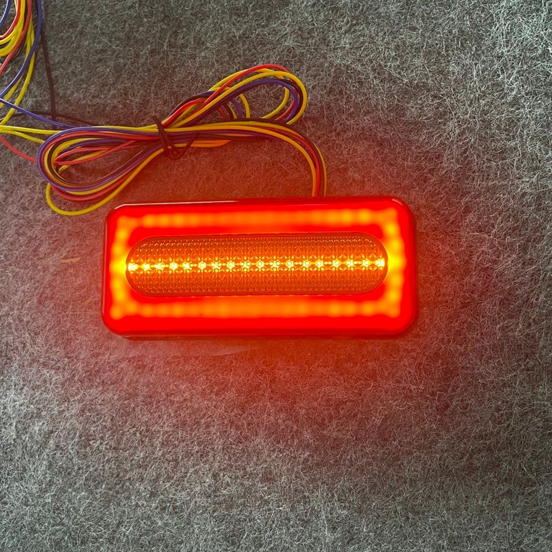 Universal Tail Brake Turn Signal Flowing For Cars, Motorcycles, Electric Vehicles 12V 24V 36V, Truck Warning Side Light_autovado.com