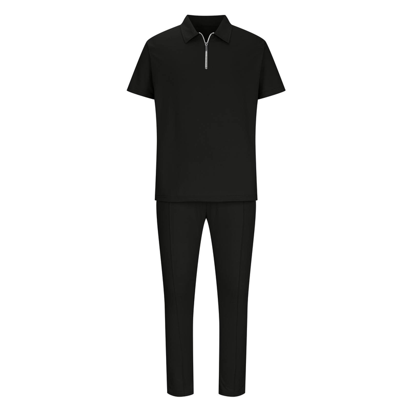 Men's Basic Solid Color Casual Sports Suit_autovado.com