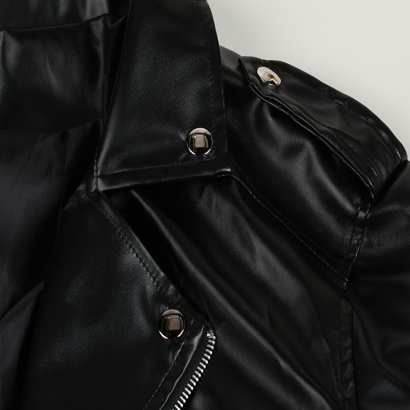 Men's autumn and winter new leather jacket with fashionable lapel zipper motorcycle leather jacket_autovado.com