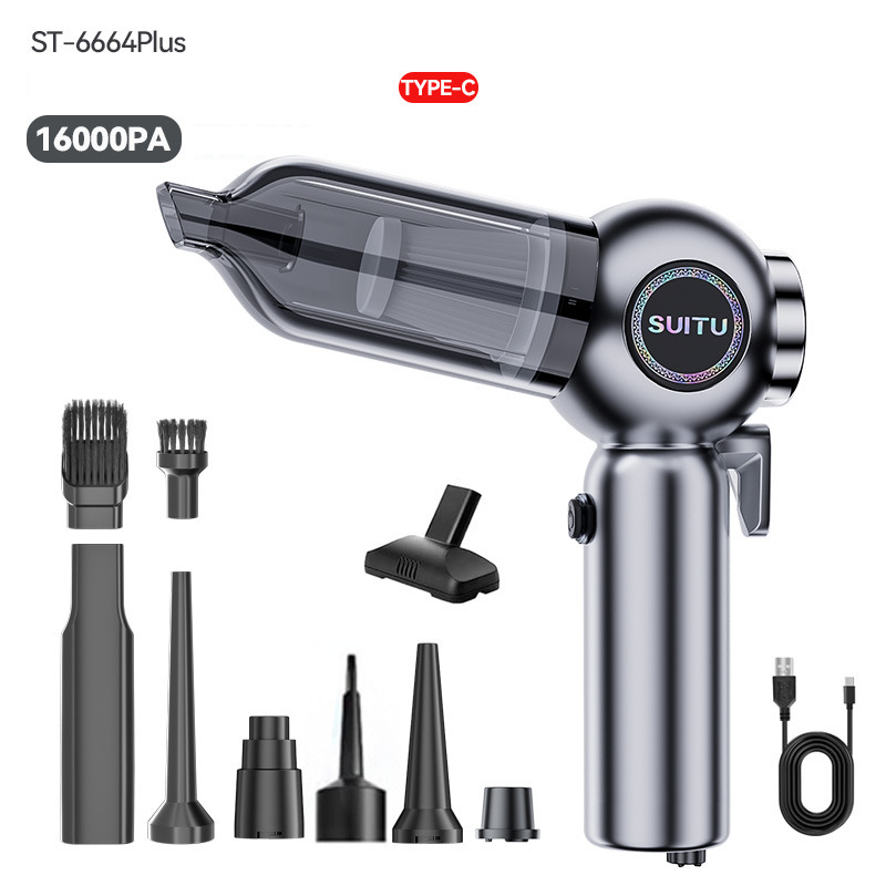 Car vacuum cleaner brushless high-power hand-held blowing suction one home car dual use_autovado.com