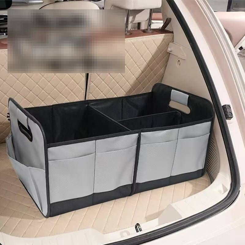 Car Storage Organizer – Foldable Oxford Trunk Box (Waterproof & Multi-Compartment)_autovado.com
