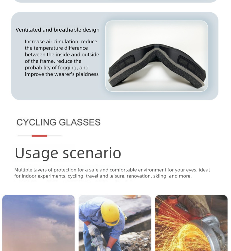 New Goggles For Outdoor Sports Cycling Motorcycle Half Full Helmet Universal Windproof Glasses_autovado.com