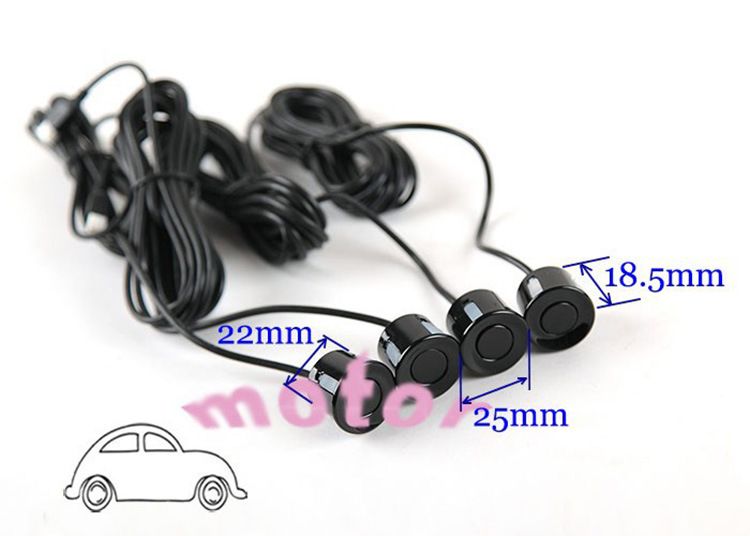 8-Sensor LED Parking Radar System With Voice Alerts & Crescent Display - Universal Front/Rear Bumper Parking Assistant For Cars/SUVs/Trucks_autovado.com